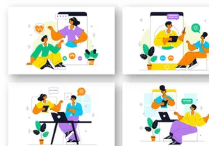 10 Online Mental Health Support Illustration