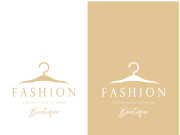 Simple clothes hanger logo details with creative design.for business, boutique, fashion, lifestyle, beauty, wardrobe, wedding dress, clothing store