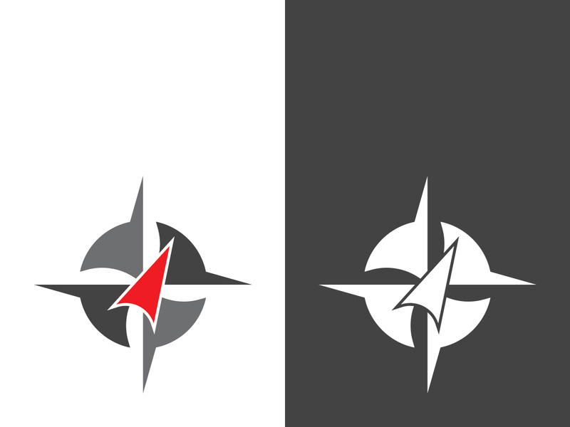 Compass logo template vector icon illustration design