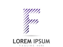 Modern F initial letter logo.