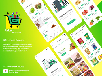 Urban Groceries - Grocery Delivery App UI Kit preview picture