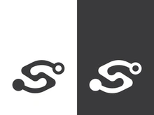 Business corporate S letter logo design vector