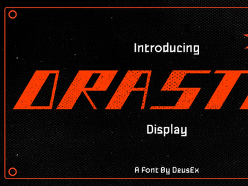 Drastik Free Display Typeface preview picture