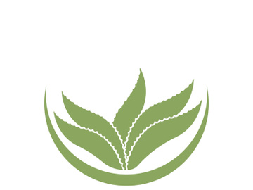 Aloe Vera logo icon design symbol beauty skin care preview picture