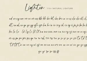 Lighten - Handwritten Script Font