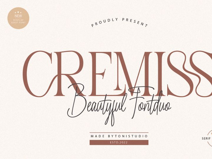 CREMISS font duo