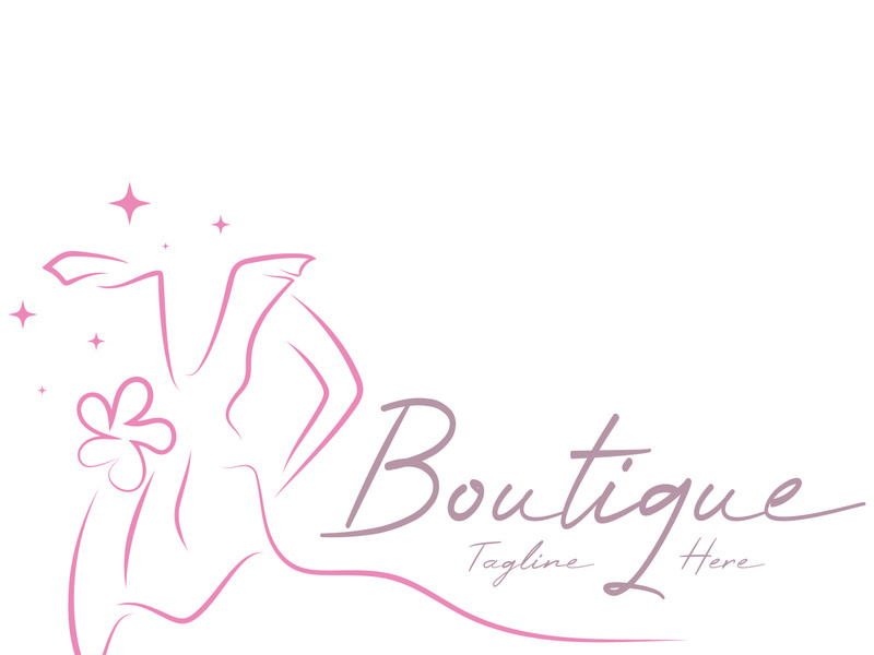 elegant women's fashion logo, clothing, boutique, convection, tailor, garment, business, apparel, fashion designer