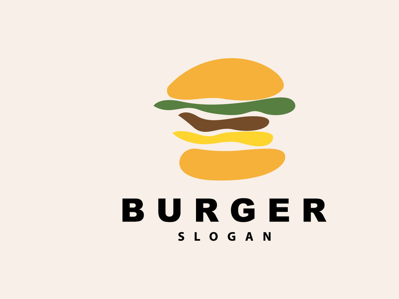 Burger Logo, Fast Food Design