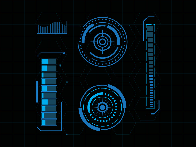 Futuristic user interface illustration