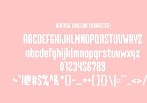 Vintage Unicorn - Playful Font