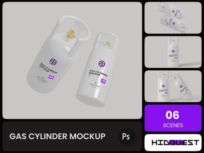 Gas Cylinder Mockup