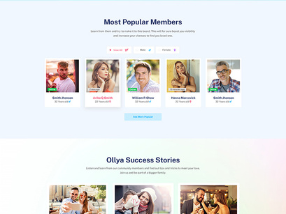 Dating and Community Site Template