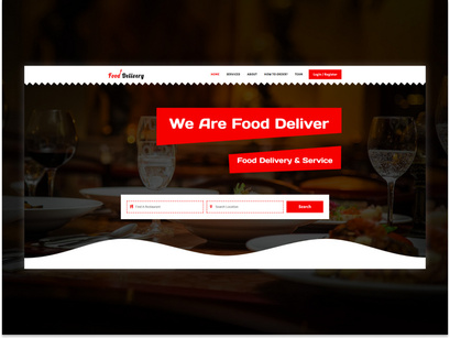 Online Food Delivery Website Template