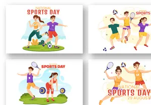 13 National Sports Day Illustration
