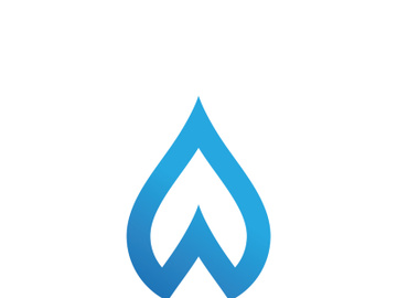 blue water drop Logo Template vector illustration design preview picture