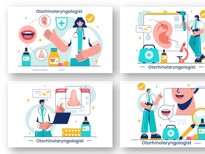 12 Otorhinolaryngologist Illustration