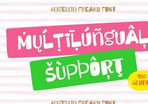 Angellin Freaky - A Ugly Playful Font