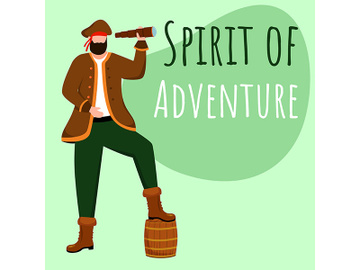 Spirit of adventure social media post mockup preview picture