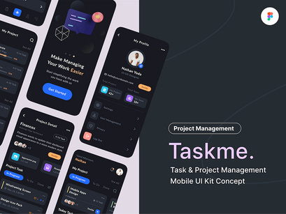 Taskme Project Management Tools UI Kit