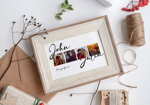 4 photo collage template for couple | couple photo collage template