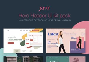 Seva header ui kit pack-2