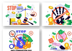 10 International Anti Corruption Day Illustration