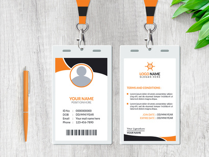 Creative ID Card Design Template