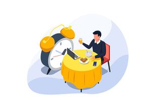 Set of Isometric Time Management Illustration v2