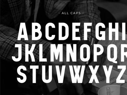 Black Writing - Condensed Sans Serif