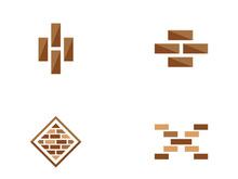 Brick icon design illustration
