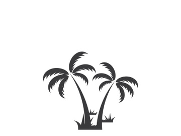 Summer palm tree logo design. preview picture