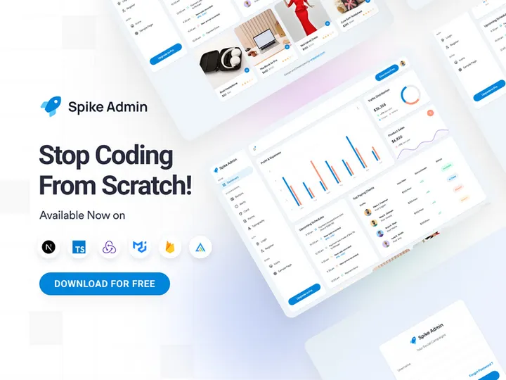 Spike Nextjs Free Admin Dashboard Template
