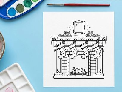 Holiday celebration with festive decorations