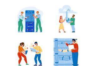Data technology characters