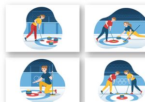 10 Curling Sport Illustration