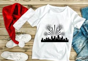 City Skyline Multiple Fireworks Display