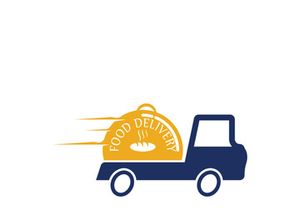 Food delivery catering fast food logo vector icon