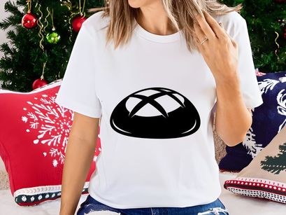 Black minimalist pretzel knot logo icon isolated vector