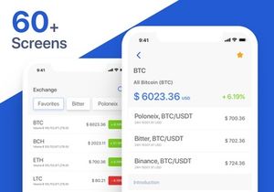 Blockchain Wallet Moblie APP UI Kit