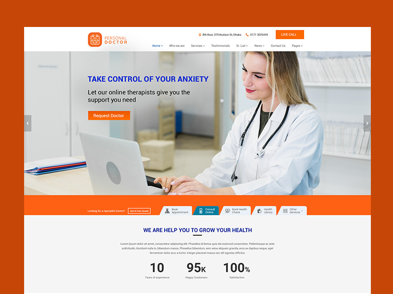 Doctor Appointment Website Design