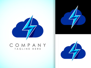 Creative cloud computing vector logo design template. Cloud  logo for your corporate business. preview picture