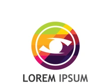 Eye logo with modern concept.