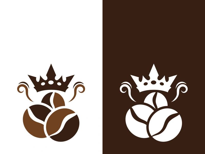 Coffee bean icon vector illustration template