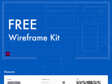 Free XD Wireframe Kit preview picture