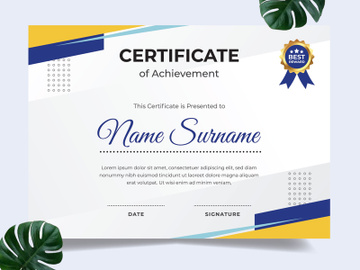 Modern certificate design template preview picture