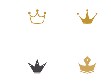 Gold luxury crown logo creative design. preview picture