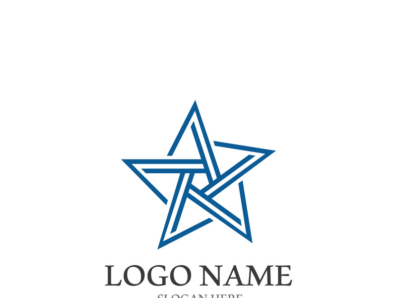 Star icon template vector illustration design