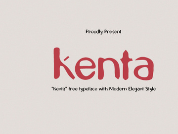 Kenta Typeface preview picture