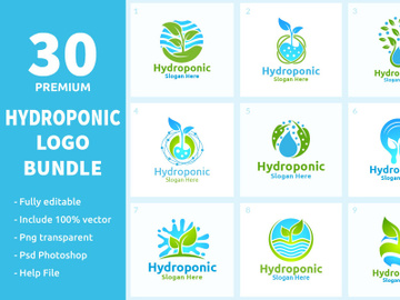 30 Hydroponic Logo Bundle preview picture
