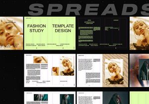Free InDesign Template - Fashion Study